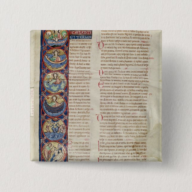 The Six Days of the Creation 15 Cm Square Badge (Front)