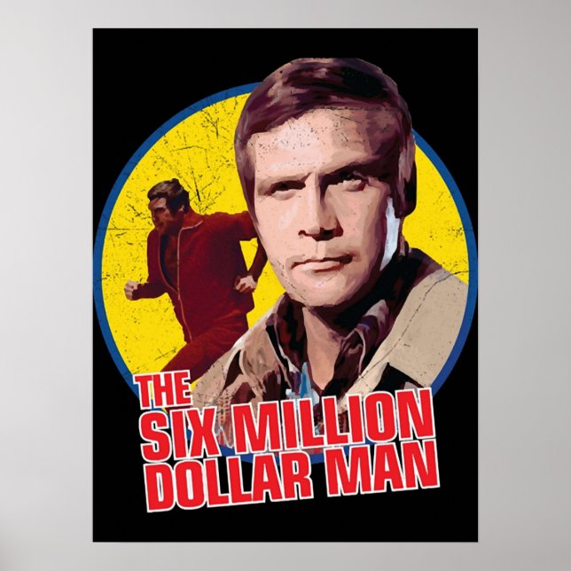 The six million dollar man vintage  poster (Front)