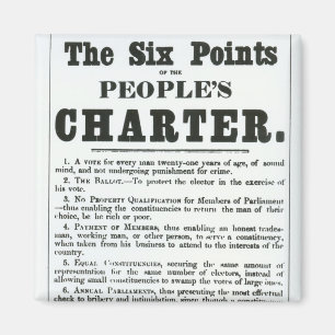 The Six Points of the People's Charter Magnet