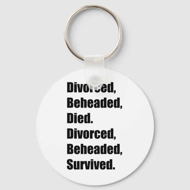 The Six Wives of Henry VIII Key Ring (Front)