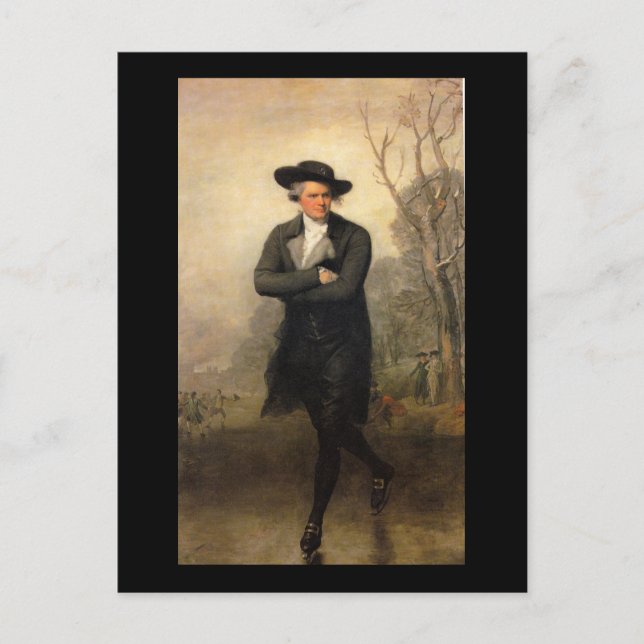 The Skater, by Gilbert Stuart Postcard (Front)