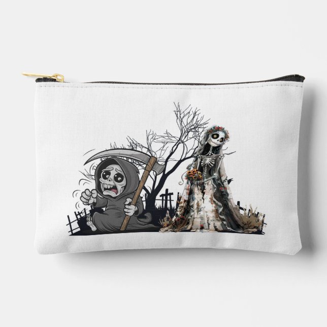  The Skeleton and the Corpse Bride. Accessory Pouch (Front)