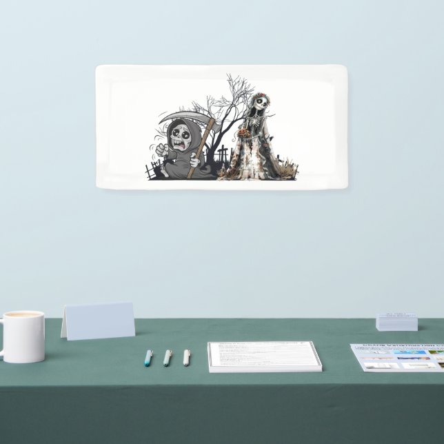  The Skeleton and the Corpse Bride. Banner (Tradeshow)