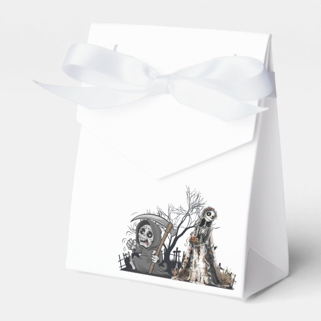  The Skeleton and the Corpse Bride. Favour Box (Front Side)