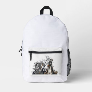 The Skeleton and the Corpse Bride. Printed Backpack