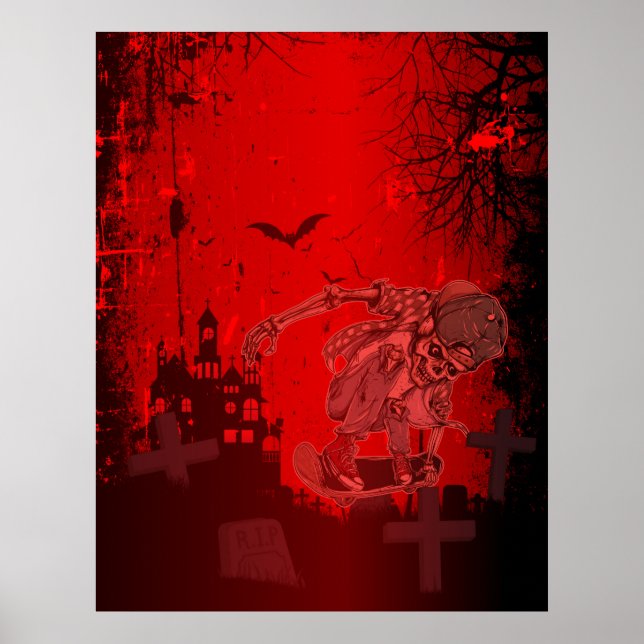 The skeleton skater poster (Front)