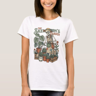 The Skeleton's Garden Vintage Botanical Gardening T-Shirt