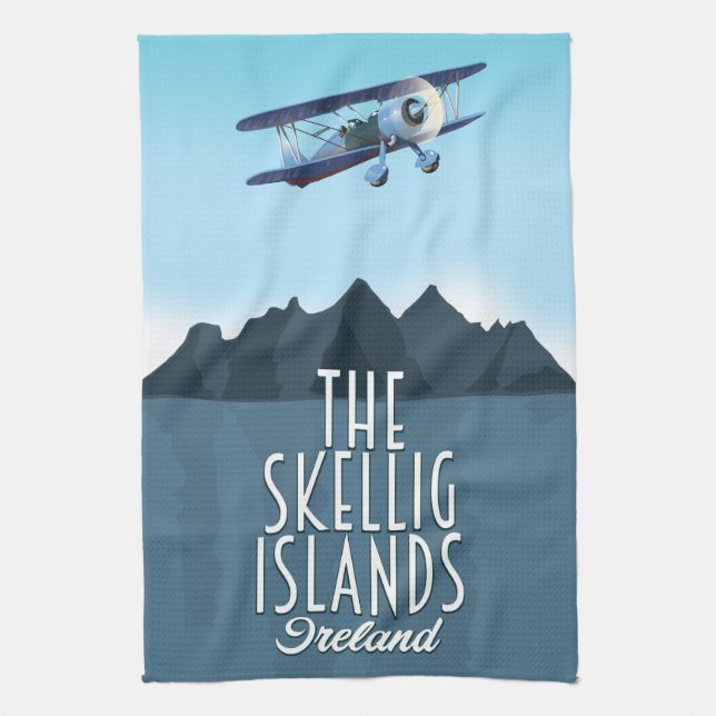 The Skellig Islands Tea Towel (Vertical)