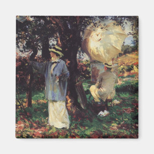 The Sketchers by John Singer Sargent Magnet