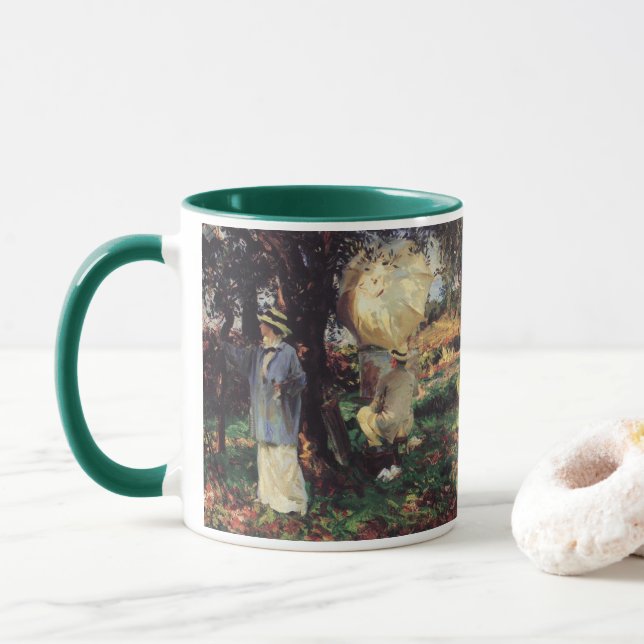 The Sketchers by John Singer Sargent Mug (With Donut)