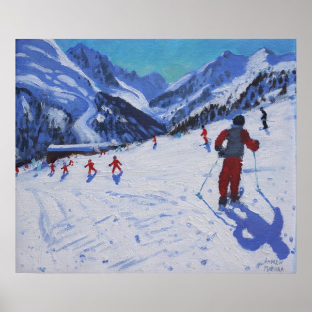 The ski instructor Mottaret Poster (Front)