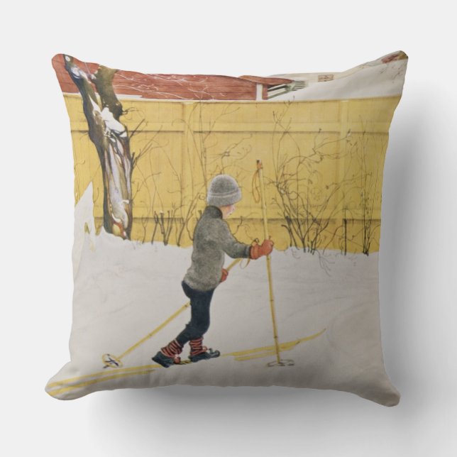 The Skier, c.1909 Cushion (Front)