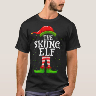 The Skiing Elf Christmas Matching Family Pajama Co T-Shirt