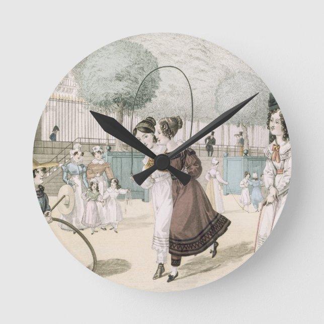 The Skipping Game, plate 115 from 'Le Bon Genre', Round Clock (Front)