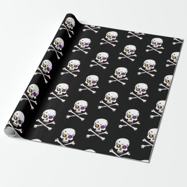 The Skull and Bones Gift wrap (Unrolled)
