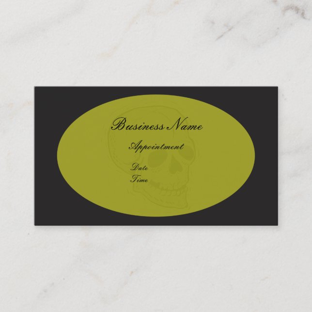 The Skull - Appointment Card (Front)