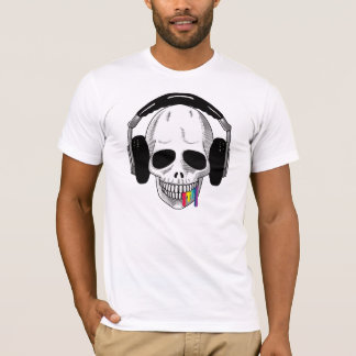 The Skull Headphones UP Rainbow A T-Shirt