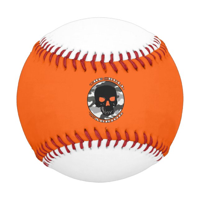 The skull warrior     baseball (Front)