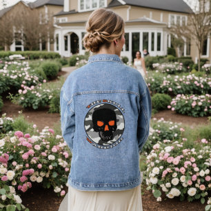 The skull warrior denim jacket