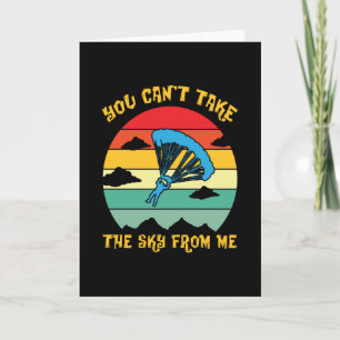 The Sky From Me Skydiver Skydiving Card