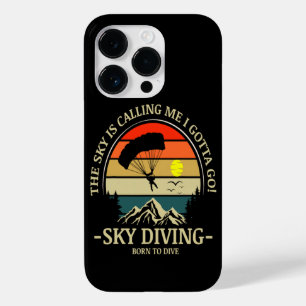 The Sky Is Calling Me I Gotta Go Sky Diving Case-Mate iPhone 14 Pro Case
