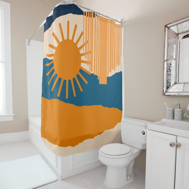 The sky is falling 15 shower curtain (In Situ)