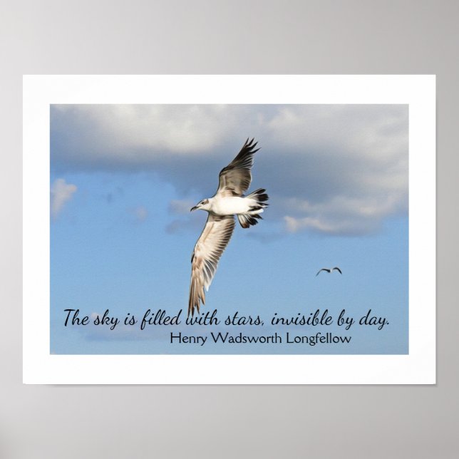 The Sky is Filled With Stars - Longfellow quote Poster (Front)