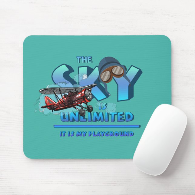 The Sky is My Playground | Mouse Pad (With Mouse)