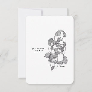 The sky is the limit, I believe in you - Flat Card