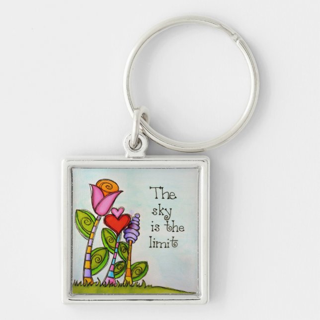 The Sky Is The Limit Key Ring (Front)