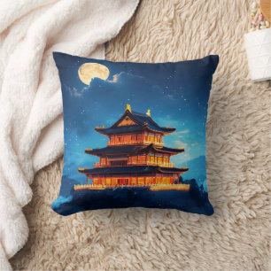 The Sky Palace at Midnight Cushion