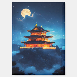 The Sky Palace at Midnight Magnet