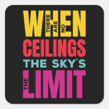 The sky’s the limit | Women's Rights Yellow Red 