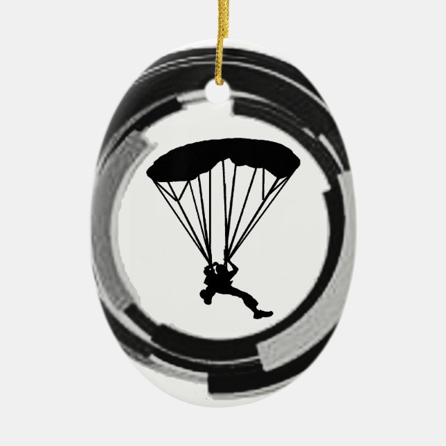 THE SKYDIVING REALM CERAMIC TREE DECORATION (Front)