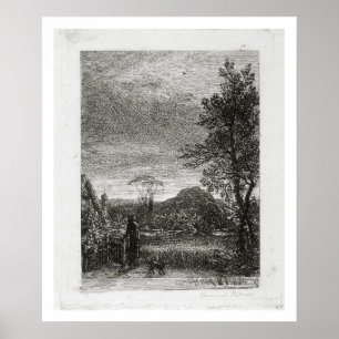 The Skylark (etching) Poster