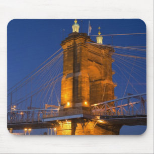 The skyline of Cincinnati, Ohio, USA at dusk Mouse Pad