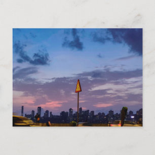 The Skyline of Mumbai at Dusk Postcard