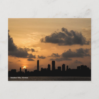The Skyline of Mumbai at Sunset Postcard