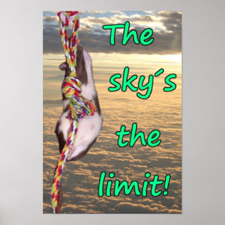 The Sky's the Limit! (Inspirational Rat Poster) Poster
