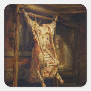 The Slaughtered Ox, 1655 Square Sticker
