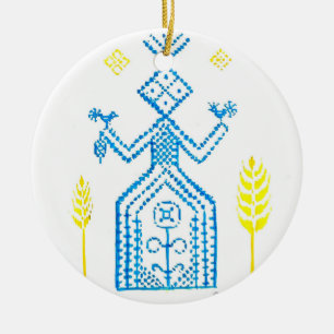 The slavic goddess Mokosh Ceramic Ornament