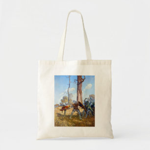 The Slaying of Sir Lamorak, c. 1922 by N.C. Wyeth Tote Bag