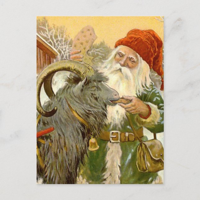 “The Sled Goat” by Jenny Nystrom Postcard (Front)