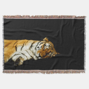 The Sleeping Amur Throw Blanket
