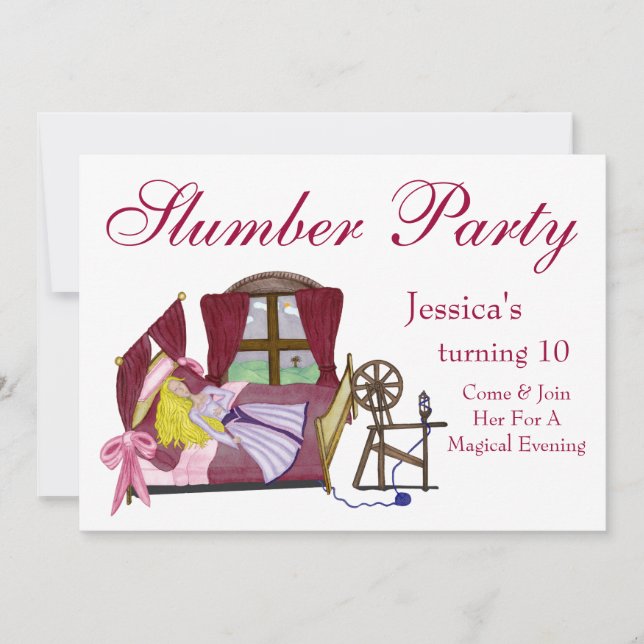 The Sleeping Beauty Invitation (Front)