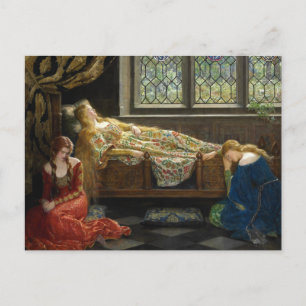 The Sleeping Beauty John Collier Postcard
