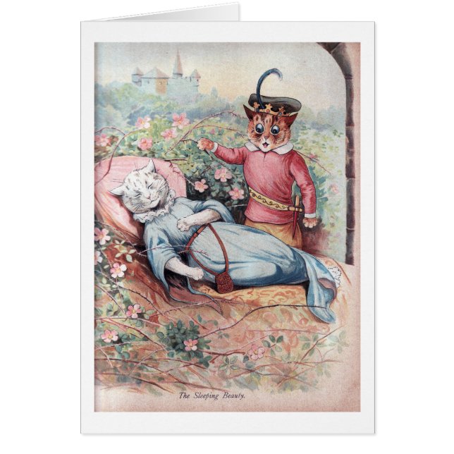 The Sleeping Beauty, Louis Wain (Front)