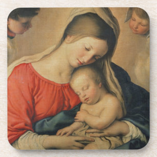 The Sleeping Christ Child (oil on canvas) Coaster