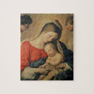 The Sleeping Christ Child (oil on canvas) Jigsaw Puzzle