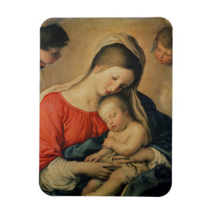 The Sleeping Christ Child (oil on canvas) Magnet